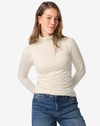 HEMA Dames themo t-shirt col gebroken wit, Kleding | Dames, Verzenden, Nieuw