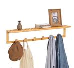 Bamboe wandkapstok met 6 haken, Kleding | Dames, Verzenden, Nieuw