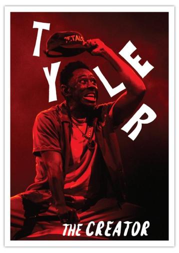 Posters - Poster Tyler the Creator - Rood beschikbaar voor biedingen