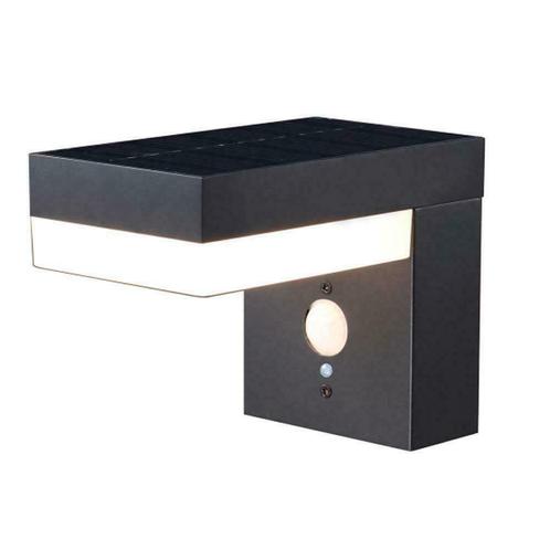 Solar wandlamp Oslo warm wit LED licht met bewegingssensor, Tuin en Terras, Buitenverlichting, Led, Minder dan 50 watt, Nieuw