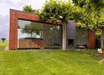 Douglas tuinhuis 9,8x5 met glazen schuifwanden NU €15.400,-, Tuin en Terras, Veranda, Nieuw, Ophalen of Verzenden