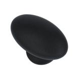 Knop Ovaal zwart 60 mm, Verzenden, Nieuw