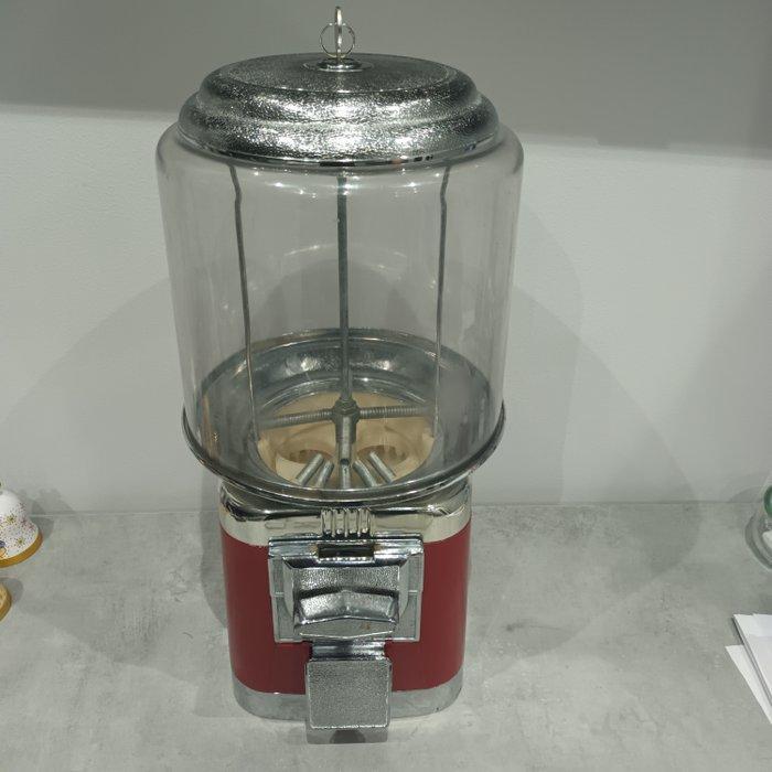 Distributore di palline o chewingum - Dispenser - Staal -, Antiek en Kunst, Antiek | Wandborden en Tegels