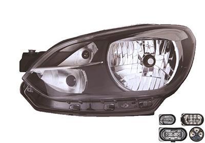 Volkswagen UP! 2012-2016 Koplamp Zwart Links (Koplampen), Auto-onderdelen, Verlichting, Nieuw, Verzenden