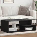 vidaXL Salontafel 102x55x35 cm bewerkt hout zwart, Huis en Inrichting, Verzenden, Nieuw, Overige houtsoorten, 100 tot 150 cm