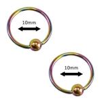 Fako Bijoux® - Ball Closure Piercing - Ring - 10mm -, Verzenden, Nieuw