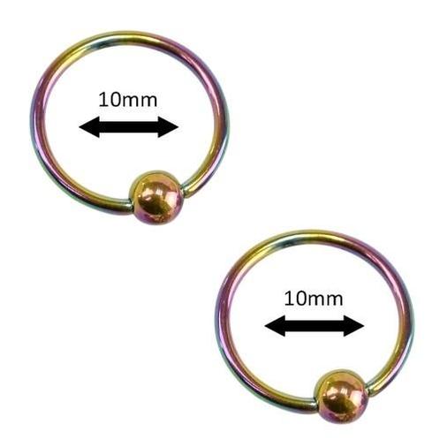 Fako Bijoux® - Ball Closure Piercing - Ring - 10mm -, Sieraden, Tassen en Uiterlijk, Piercings, Verzenden