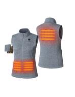 Verwarmde Fleece Bodywarmer – Grijs – Slim Fit - Inclusief, Kleding | Heren, Bodywarmers, Verzenden, Nieuw, Grijs, Merkloos