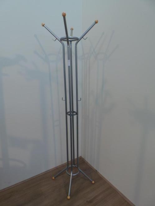 Kapstok | Tweedehands | Staand | Zilver | SK08, Huis en Inrichting, Woonaccessoires | Kapstokken, Gebruikt, Verzenden