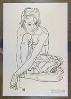Egon Schiele (after) - Donna Accovacciata, 1918 - Serigraph