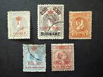 Suriname 1911 - Hulpuitgifte - NVPH 60/64, Postzegels en Munten, Gestempeld