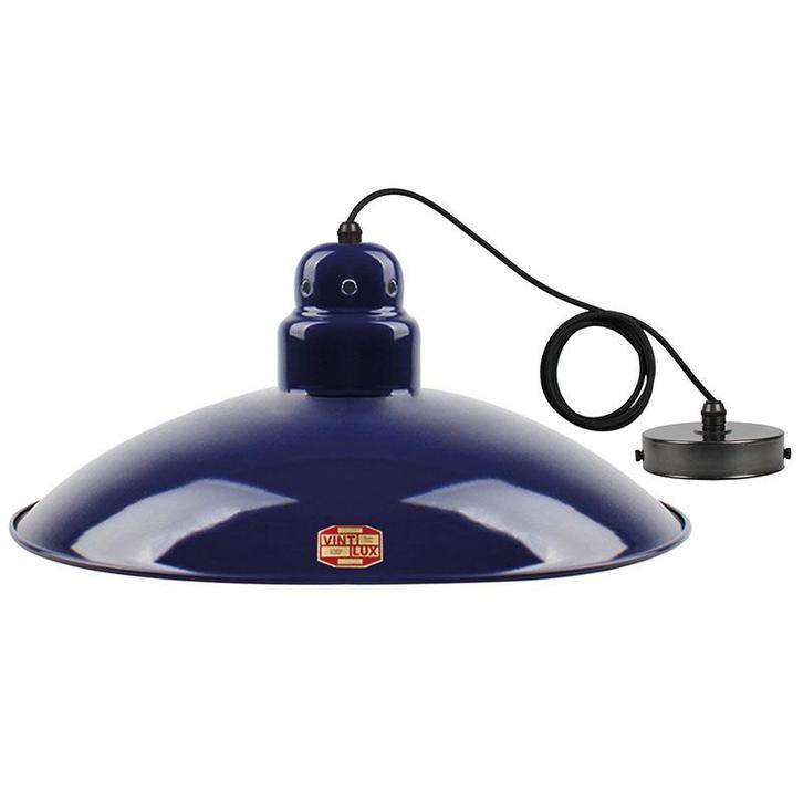 Vintlux Hanglamp HX26 Navy Blue - Ø 46,5 cm - E27, Huis en Inrichting, Lampen | Lampenkappen