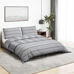 vidaXL Dekbedovertrekset 260x220 cm katoen grijs, Verzenden, Nieuw, Grijs