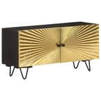 vidaXL Tv-meubel 90x30x45 cm massief mangohout, Verzenden, Nieuw, 50 tot 100 cm, Minder dan 100 cm