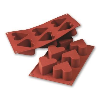 Siliconen Bakvorm Hart Ø65h40mm (6), Hobby en Vrije tijd, Taarten en Cupcakes maken, Nieuw, Verzenden