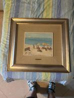 Gaetano Bocchetti (1888-1990) - Spiaggia olio su tavola