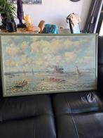 Evert Moll (1878-1955) - Gezicht op de haven Van Rotterdam, Antiek en Kunst