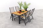 Hartman Monza/General teak verstelbare tuinset- 90 x 90 cm., Tuin en Terras, Verzenden, Nieuw, Hout, Tuinset
