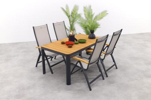 Hartman Monza/General teak verstelbare tuinset- 90 x 90 cm., Tuin en Terras, Tuinsets en Loungesets, Tuinset, Nieuw, Hout, Verzenden