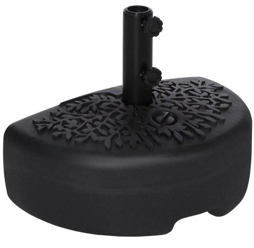 Halfronde Parasolvoet 21kg – Voor 38/48mm Parasolpaal Zwart, Tuin en Terras, Parasols, Parasolvoet, Nieuw, Verzenden
