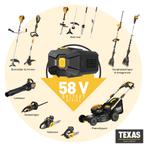 58V accu tuin gereedschap van TEXAS, 4.0Ah accus, Ophalen of Verzenden, Nieuw, Overige soorten, Texas