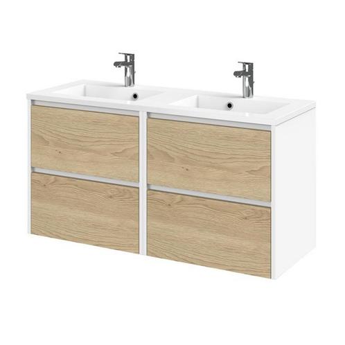 Tiger Reverse Meubelset 120 cm met 4 lades Naturel eik - Mat, Doe-het-zelf en Verbouw, Sanitair, Bad, Nieuw, Ophalen of Verzenden
