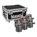 BeamZ Professional Uplight Set, 6 stuks in flightcase, Verzenden, Nieuw