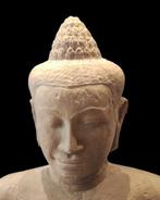 Khmer Lopburi Steen Godenlichaam. Heel groot. - 55 cm