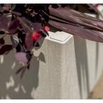 Bloembak - ETHICA - Krijt - Vierkant met trellis - 38 L -..., Tuin en Terras, Bloembakken en Plantenbakken, Verzenden, Nieuw