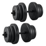 Halterset / Dumbells 40 kg - 2-delig - Zandgevuld, Sport en Fitness, Fitnessmaterialen, Verzenden, Nieuw