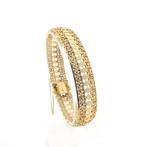 Gouden fantasie schakel armband | 20 cm (luxe armband), Sieraden, Tassen en Uiterlijk, Armbanden, Ophalen of Verzenden, Gebruikt