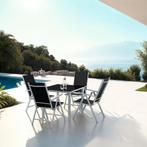 Aluminium zitgroep 4+1 - zilver, Tuin en Terras, Verzenden, Nieuw