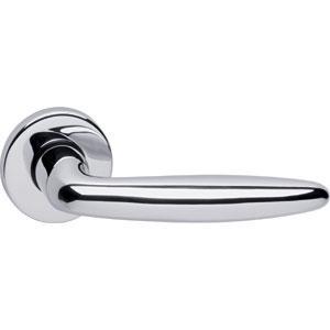 Intersteel Deurkruk / Deurklink sigaar op rozet chroom, Doe-het-zelf en Verbouw, Hang- en Sluitwerk, Nieuw, Ophalen of Verzenden