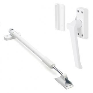 2x Raamsluiting + Telescopische uitzetter | AXA, Doe-het-zelf en Verbouw, Hang- en Sluitwerk, Nieuw, Verzenden