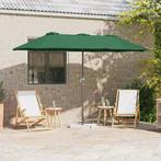 vidaXL Tuinparasol Groen 370 x 197 x 239 cm Poedergecoat, Tuin en Terras, Parasols, Verzenden, Nieuw, 1 tot 2 meter