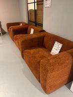 Loveseat Fauteuil Astoria Oranje (Brique) -30% Extra korting, Huis en Inrichting, Fauteuils, Ophalen, Brique Copper, Nieuw, 75 tot 100 cm