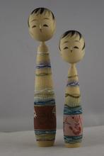 Zeldzame Japanse Shiroishi-poppen - Hout - Japan - Shwa