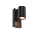 Moderne buiten wandlamp zwart IP44 met schemersensor - Solo, Nieuw, Overige materialen, Minder dan 50 watt