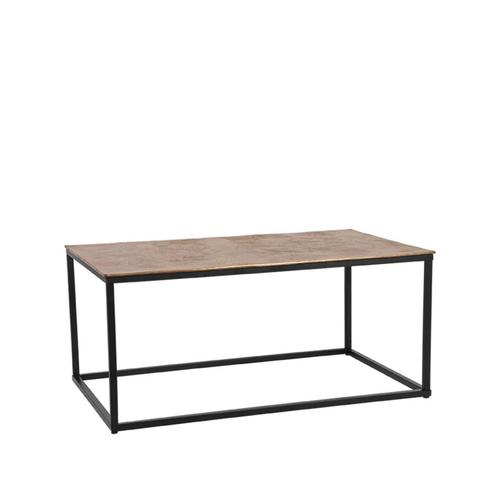 LABEL51 - Salontafel Pride - Antiek Goud Metaal, Huis en Inrichting, Tafels | Salontafels, 100 tot 150 cm, Rechthoekig, Nieuw