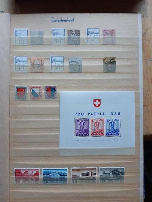 Zwitserland - Drie stockboeken met zegels. waaronder oud., Postzegels en Munten, Postzegels | Europa | België