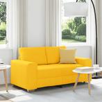 vidaXL Loveseat Sofa Lichtgeel 120 cm Corduroy Stof, Huis en Inrichting, Banken | Bankstellen, Verzenden, Nieuw, Stof