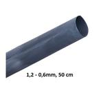 Krimpkous zwart universeel 1,2 - 0,6mm, per stuk (50 cm), Doe-het-zelf en Verbouw, Elektra en Kabels, Ophalen of Verzenden, Nieuw