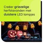 Halloween Lichtsnoer Dubbele Pompoenen - 1.5 Meter - 10 LED, Verzenden, Nieuw