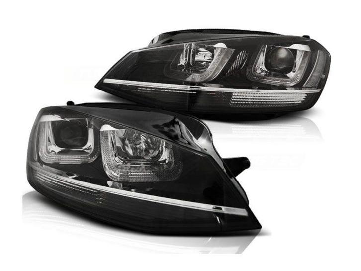 VW Golf 7 U-TYPE koplamp Black - chrome Line, Auto-onderdelen, Verlichting, Nieuw, Volkswagen, Verzenden