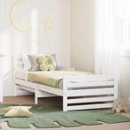 vidaXL Uitbreidbaar Bedframe voor Kinderen Wit 80 x 130 /, Verzenden, Nieuw, Wit, Hout