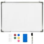 vidaXL Whiteboard magnetisch 70x50 cm staal wit, Verzenden, Nieuw in verpakking