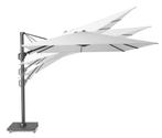 Challenger T2 premium zweefparasol 300x300 cm teak mast, Tuin en Terras, Ophalen of Verzenden, Nieuw