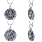 Echt zilveren ronde sterrenbeeld kettinghanger, Sieraden, Tassen en Uiterlijk, Kettinghangers, Verzenden, Nieuw, Zilver