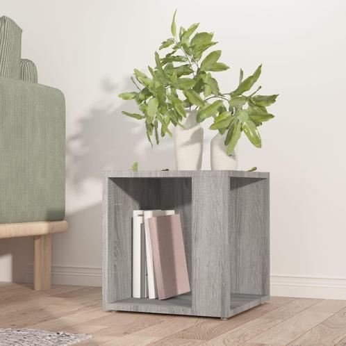 vidaXL Bijzettafel 33x33x34,5 cm bewerkt hout grijs sonoma, Huis en Inrichting, Kasten | Overige, Nieuw, Verzenden