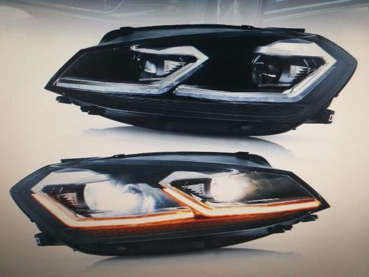 koplampen Volkswagen Golf 7.5 Full LED, Auto-onderdelen, Verlichting, Nieuw, 3 maanden garantie, Volkswagen, Ophalen of Verzenden